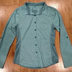 Prana dry fit, moisture wicking long sleeve shirt